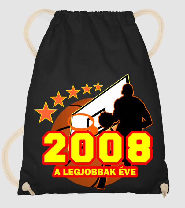 legjobbak éve 2008, kosárlabdás szülinap minta fekete pólón