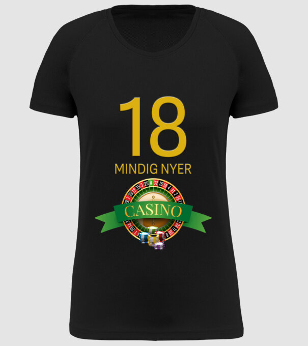 CASINO 18 MINDIG NYER minta fekete pólón