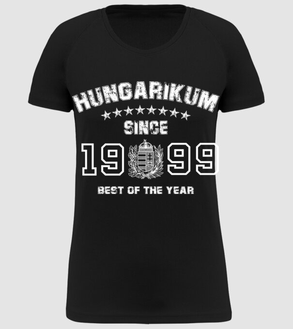 hungarikum since 1999 best of the year minta fekete pólón