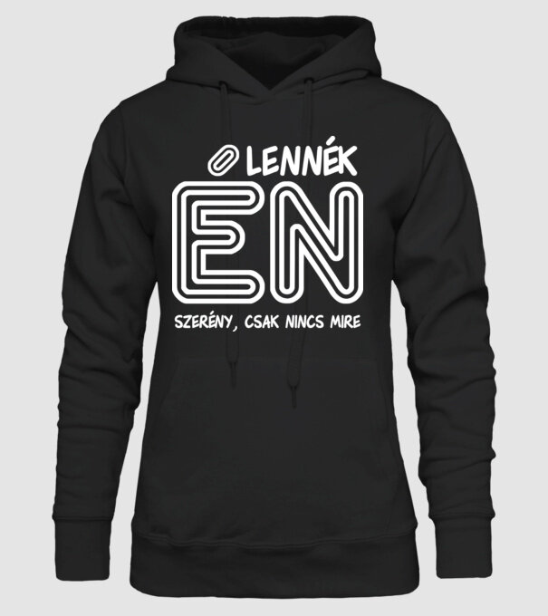 LENNÉK ÉN SZERÉNY CSAK NINCS MIRE minta fekete pólón