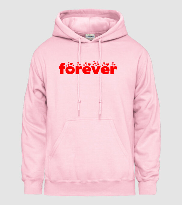 forever minta világos rózsaszín pólón