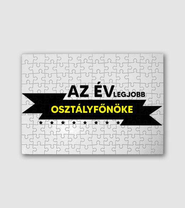 AZ ÉV LEGJOBB OSZTÁLYFŐNÖKE minta fehér pólón