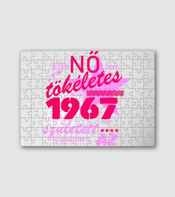 egy nő sem tökéletes 1967 minta fehér pólón