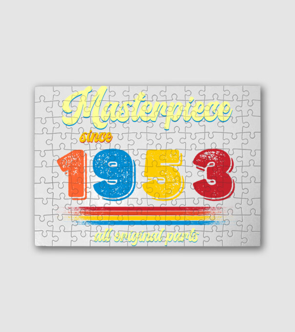 masterpiece all original parts since 1953, mesterdarab, etalon minta fehér pólón