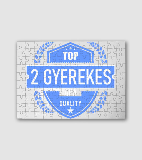 TOP QUALITY 2 GYEREKES APUKA minta fehér pólón