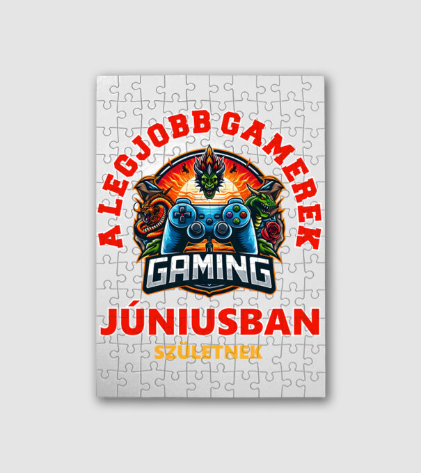 A LEGJOBB GAMEREK JÚNIUSBAN SZÜLETNEK minta fehér pólón