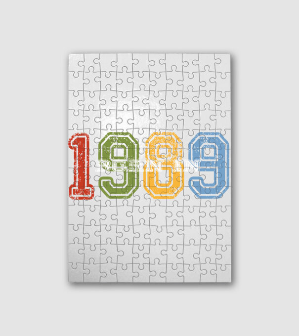 born in 1989 születésnapi felirat minta fehér pólón