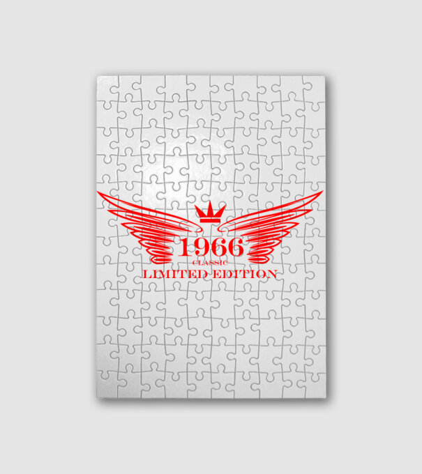 classic limited edition wing, szárnyas koronás születésnapi embléma 1966 minta fehér pólón