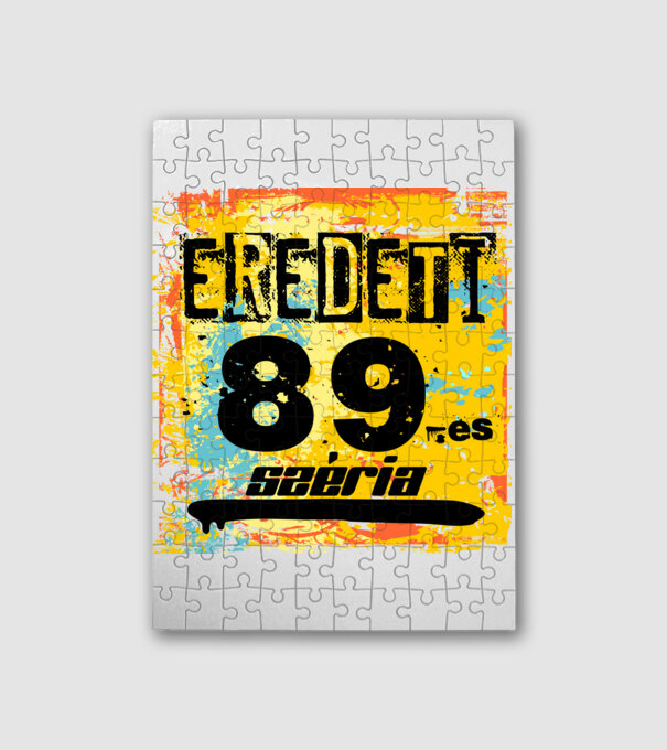 eredeti széria grunge graffiti 89-es, 1989 minta fehér pólón