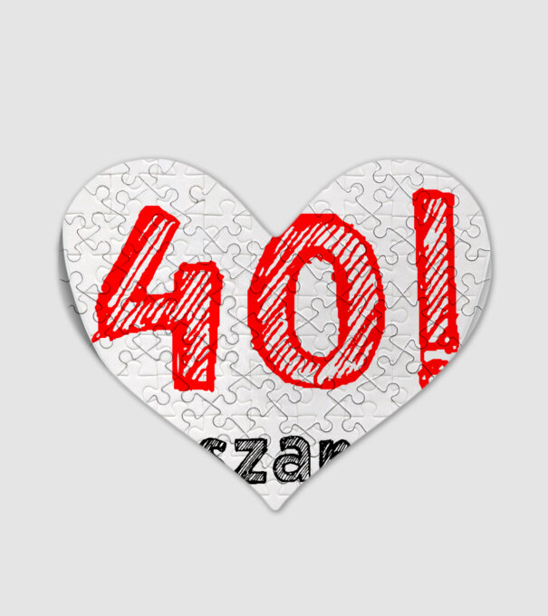 40 leszarom 40 éves szülinapra minta fehér pólón