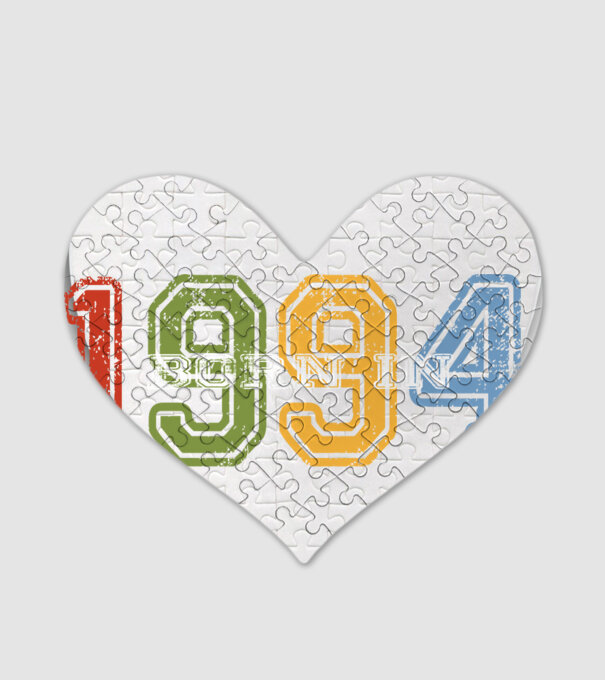 born in 1994 születésnapi felirat minta fehér pólón
