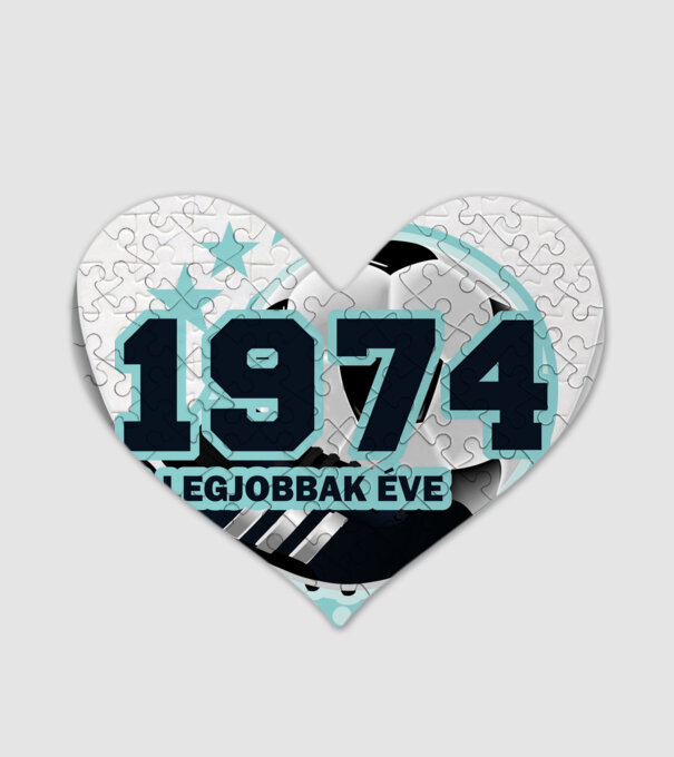 FOCISTÁS SZÜLINAP A LEGJOBBAK ÉVE 1974 minta fehér pólón