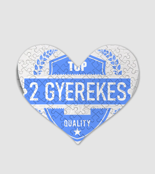 TOP QUALITY 2 GYEREKES APUKA minta fehér pólón