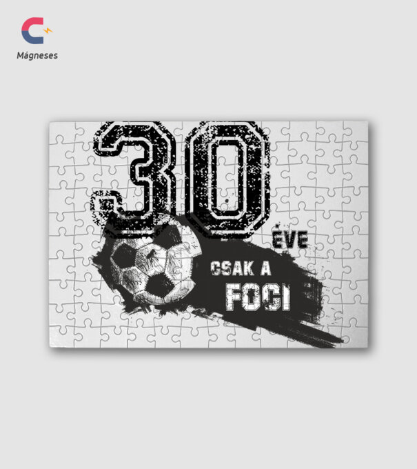 30 éve csak a foci 30 éves születésnapra minta fehér pólón