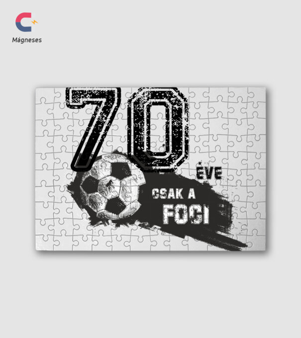 70 éve csak a foci 70 éves születésnapra minta fehér pólón