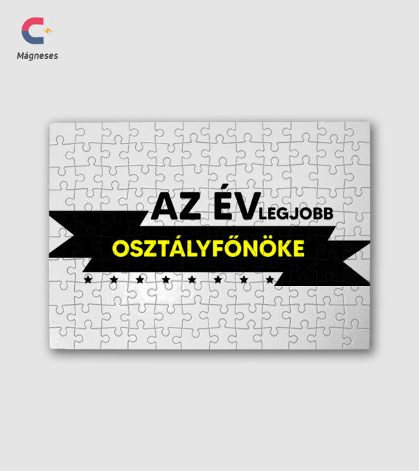 AZ ÉV LEGJOBB OSZTÁLYFŐNÖKE minta fehér pólón