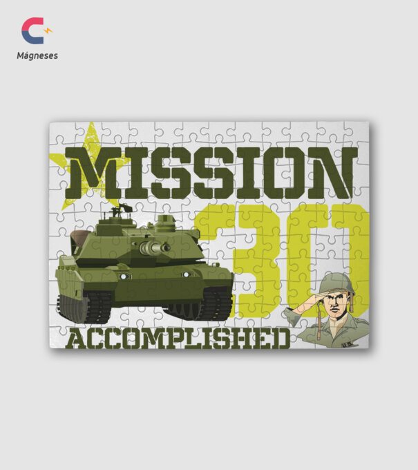 mission accomplished 30 éves születésnap minta fehér pólón