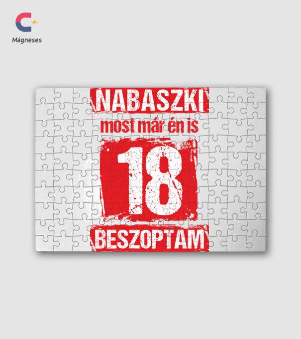 NABASZKI MOST MÁR ÉN IS BESZOPTAM 18 ÉVES VAGYOK minta fehér pólón