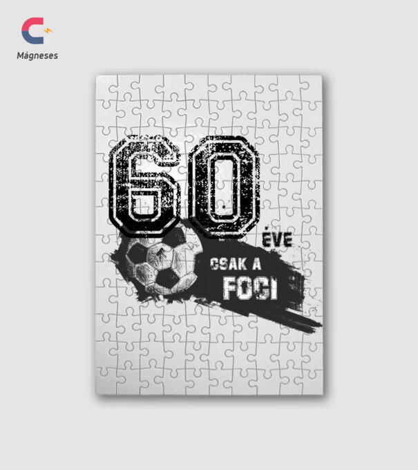 60 éve csak a foci 60 éves születésnapra minta fehér pólón