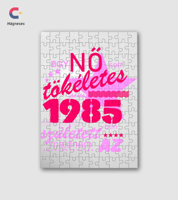 egy nő sem tökéletes 1985 minta fehér pólón