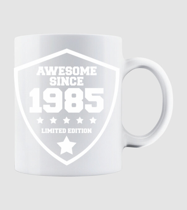 AWESOME1985 minta fehér pólón