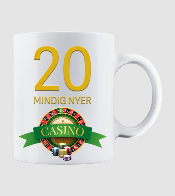 CASINO 20 MINDIG NYER minta fehér pólón