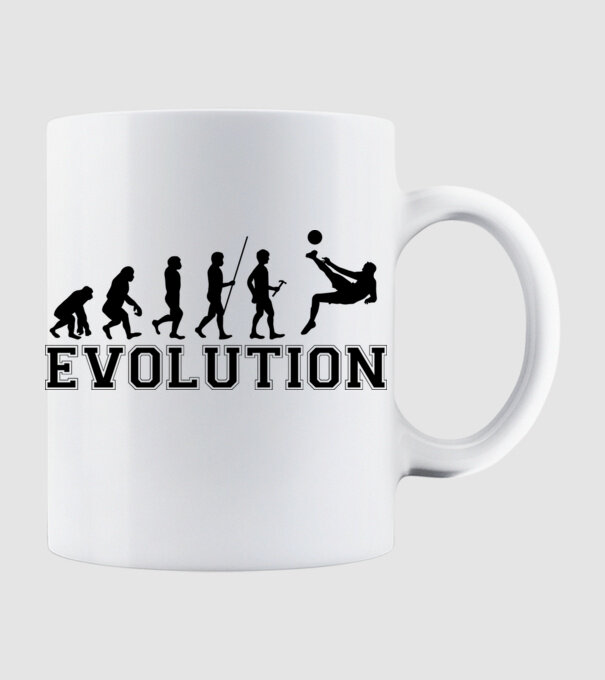 evolution foci, törzsfejlődés minta fehér pólón