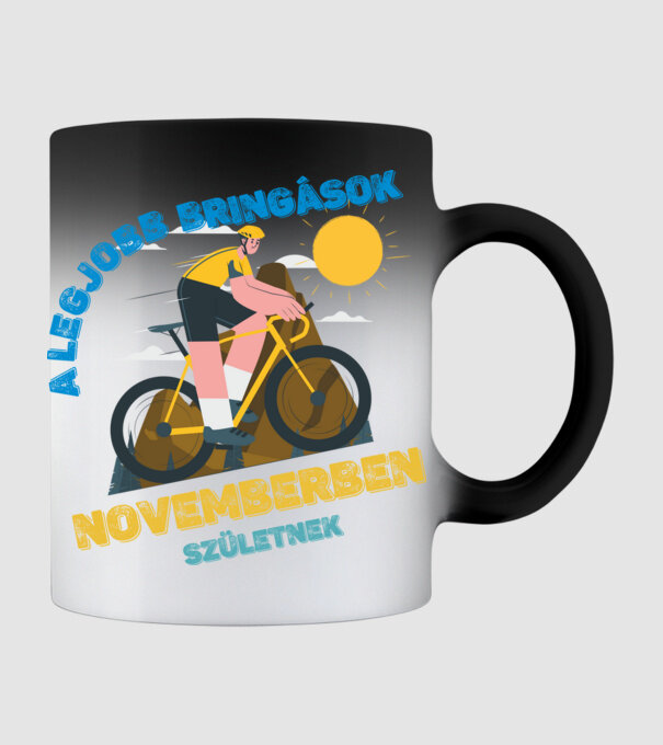 a legjobb bringások novemberben születnek minta fekete pólón