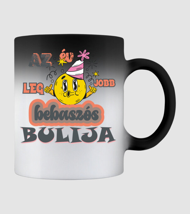 BEBASZÓS BULI, AZ ÉV LEGJOBB BULIJA minta fekete pólón