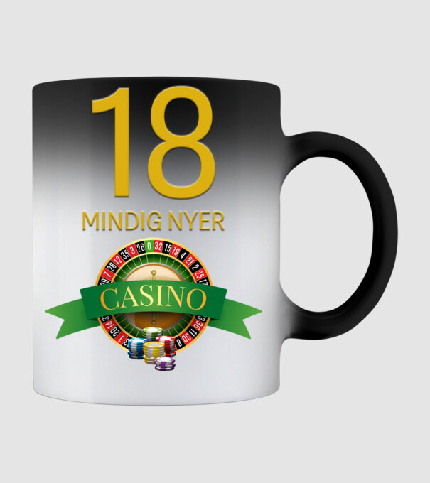 CASINO 18 MINDIG NYER minta fekete pólón