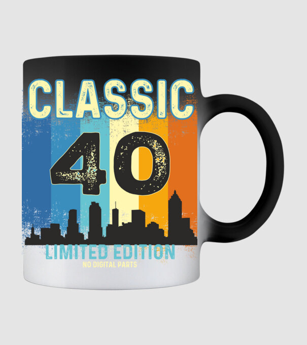 CLASSIC LIMITED EDITION NO DIGITAL PARTS 40 minta fekete pólón