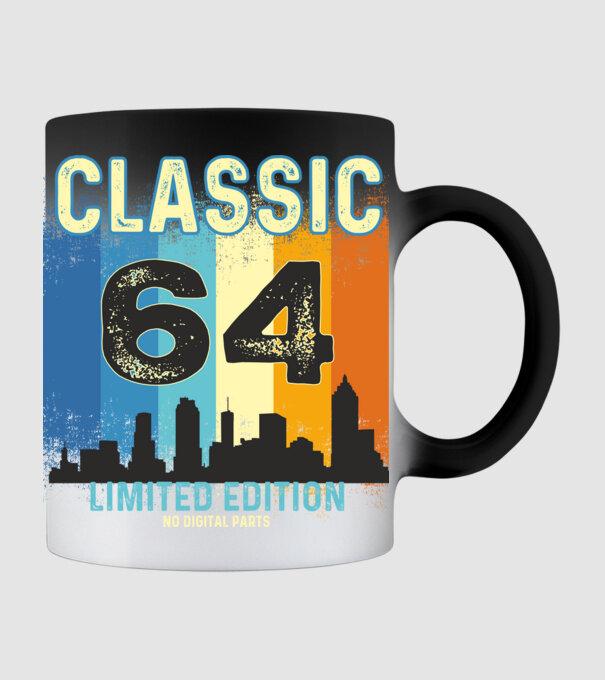 CLASSIC LIMITED EDITION NO DIGITAL PARTS 64 minta fekete pólón