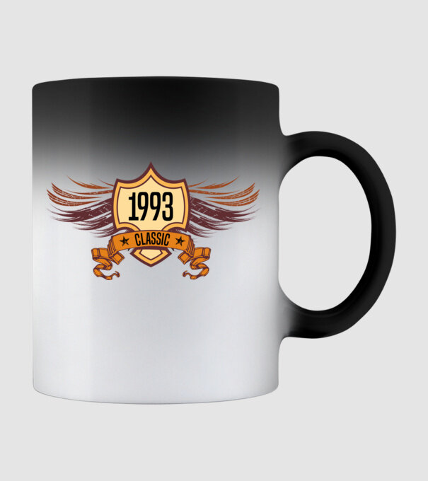 classic szülinapi embléma 1993 minta fekete pólón