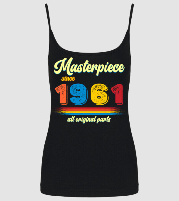 masterpiece all original parts since 1961, mesterdarab, etalon minta fekete pólón