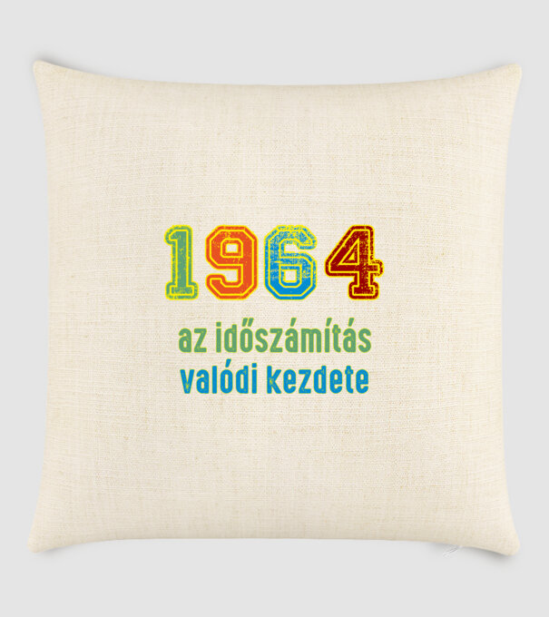 az időszámítás valódi kezdete 1964 minta homokszín pólón