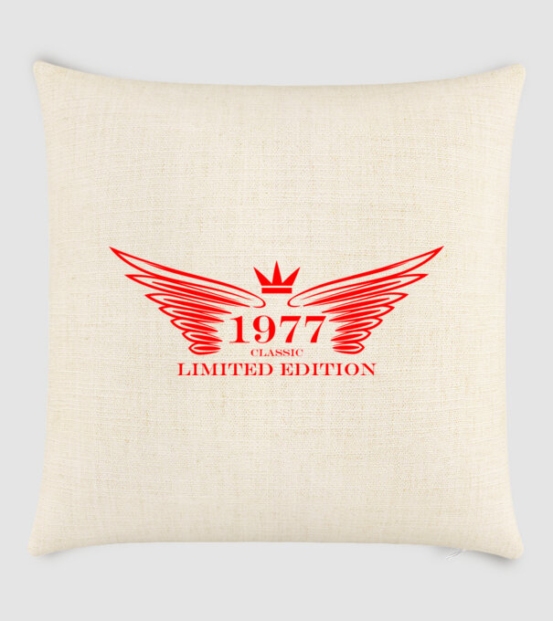 classic limited edition wing, szárnyas koronás születésnapi embléma 1977 minta homokszín pólón