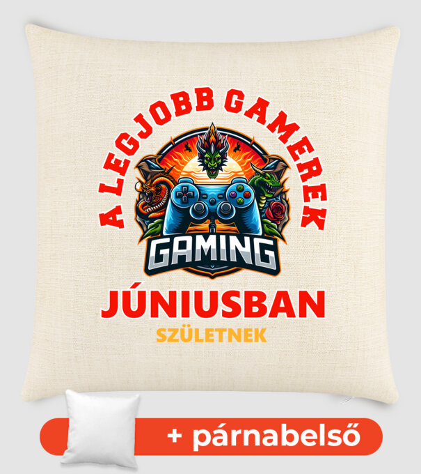 A LEGJOBB GAMEREK JÚNIUSBAN SZÜLETNEK minta homokszín pólón