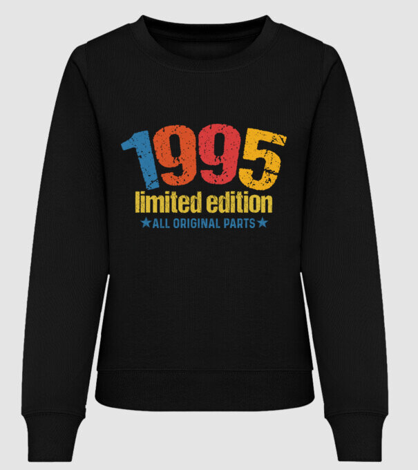 1995 limited edition ,all original parts, születésnapi felirat minta fekete pólón