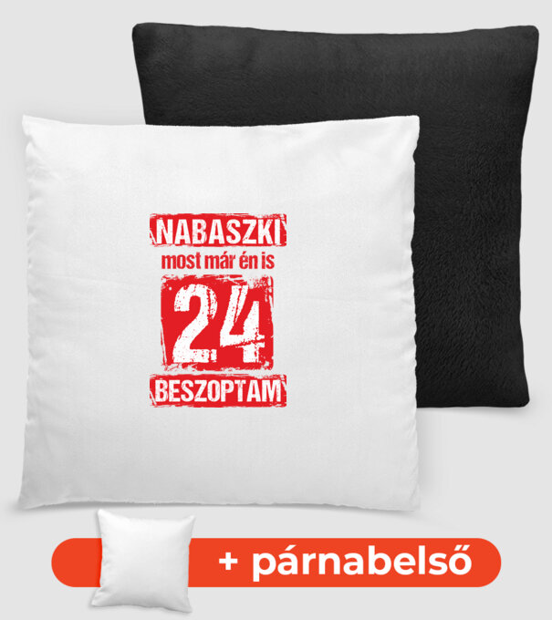 NABASZKAI MOST MÁR ÉN IS BESZOPTAM 24 ÉVES VAGYOK minta fekete pólón