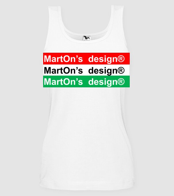 MartOn's design minta fehér pólón