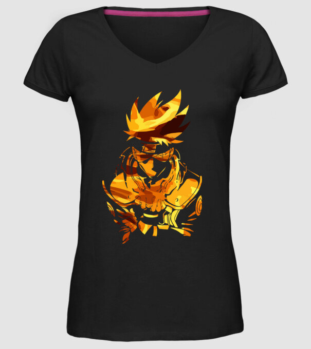 Fire_Kakashi03 minta fekete pólón
