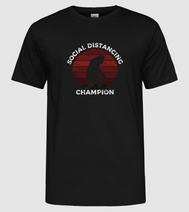 Social_Distance6 minta fekete pólón