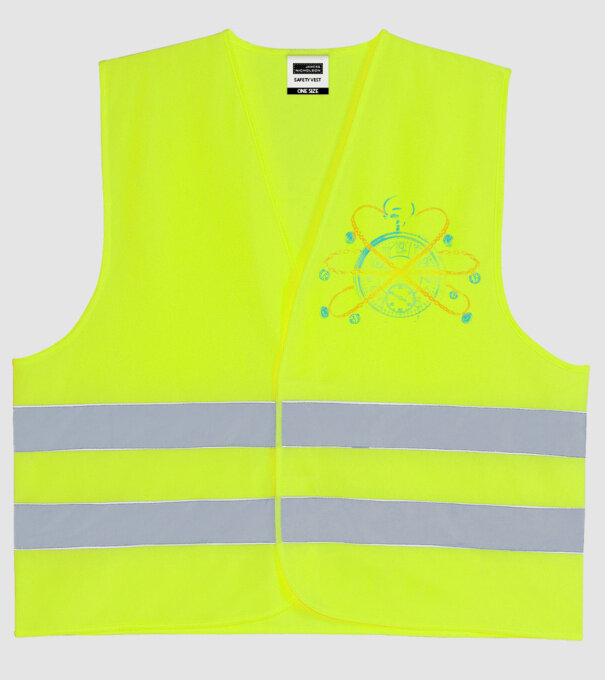 Időpocsékolás minta neonsárga pólón