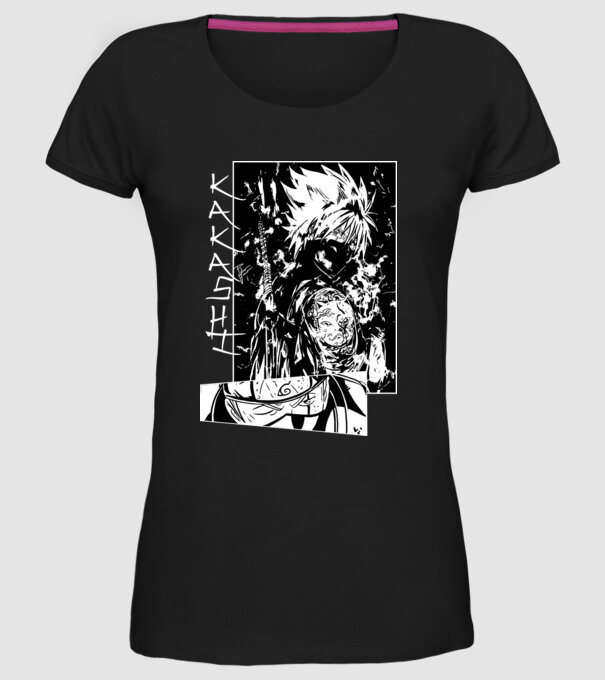 Kakashi minta fekete pólón