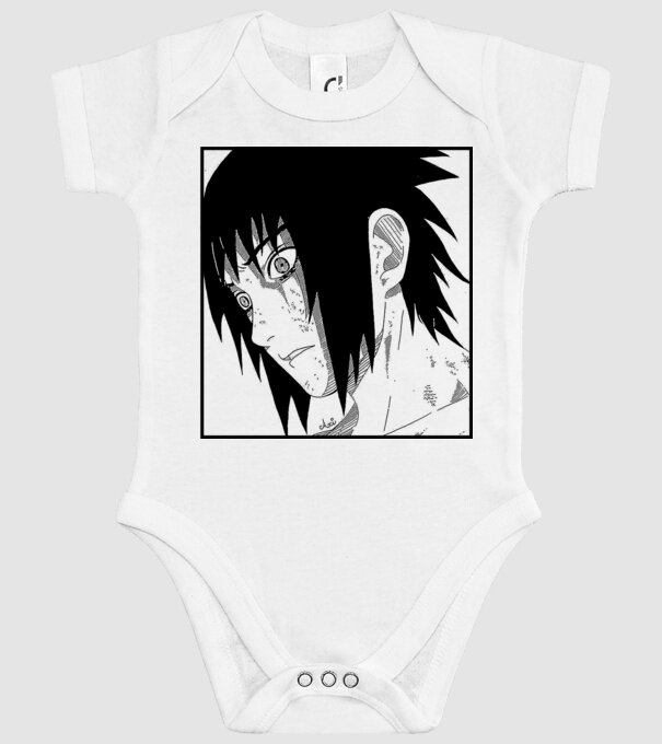 Sasuke minta fehér pólón