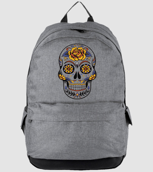 Skull minta szürke pólón