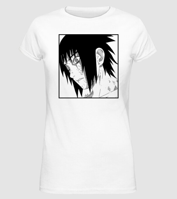 Sasuke minta fehér pólón