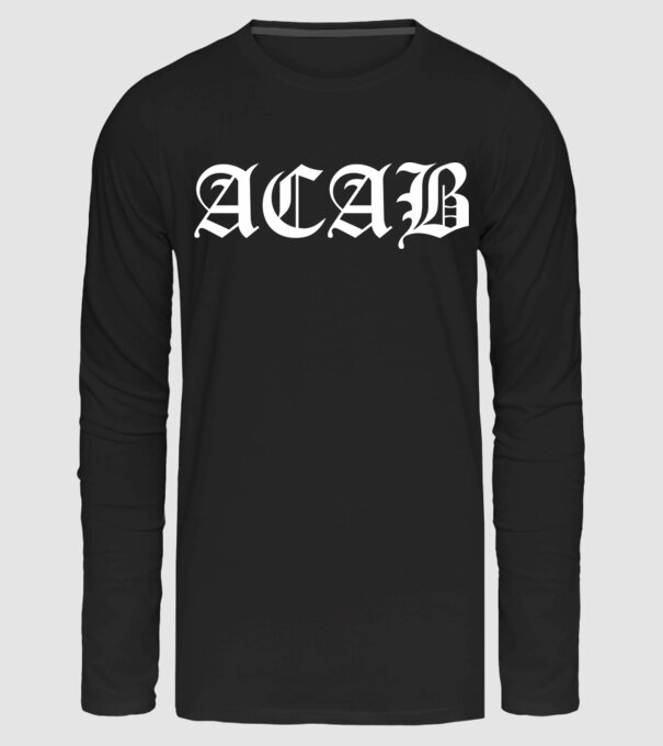 ACAB minta fekete pólón