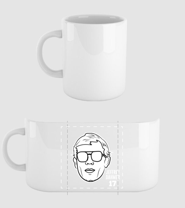 Jeffrey Dahmer minta fehér pólón