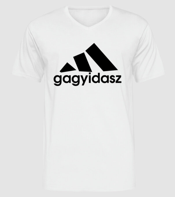 Gagyidasz minta fehér pólón